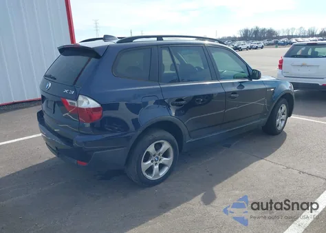 2007 BMW X3 3.0Si z USA, uszkodzony, nr VIN WBXPC93417WJ00787